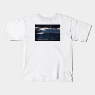 A Dark and Cloudy Day On The Seafront Kids T-Shirt